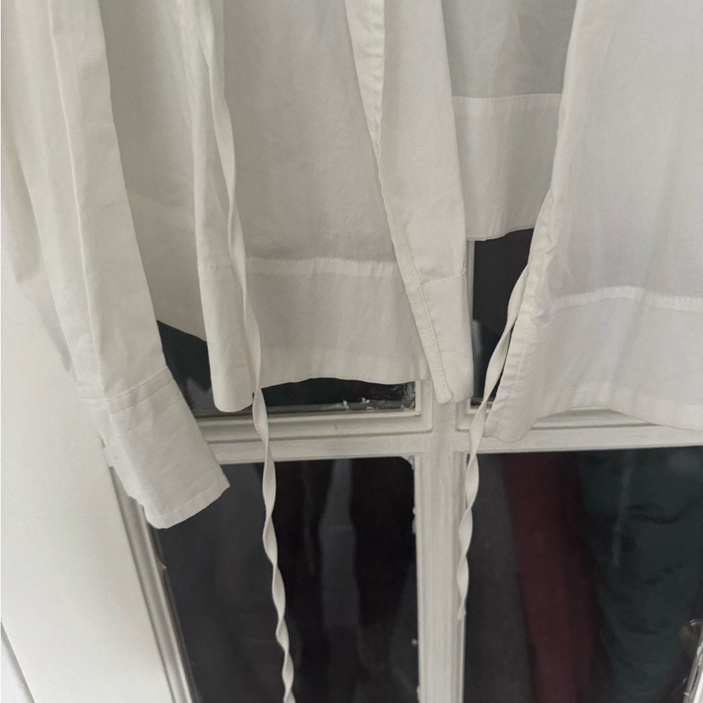 Jason Wu Cotton White Puff Sleeves Blouse size S - Picture 6 of 6